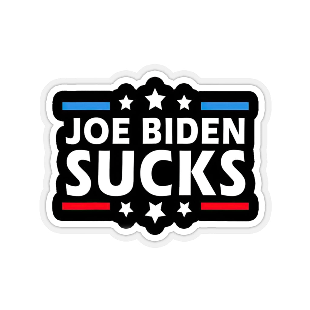Joe Biden Sucks Funny Anti-Biden Gift Decorations - 4x3 Vinyl Stickers, Laptop Decal, Water Bottle Sticker (Set of 3)