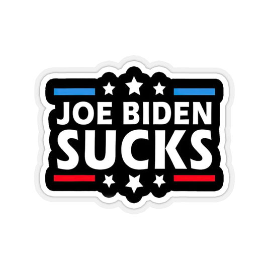 Joe Biden Sucks Funny Anti-Biden Gift Decorations - 4x3 Vinyl Stickers, Laptop Decal, Water Bottle Sticker (Set of 3)