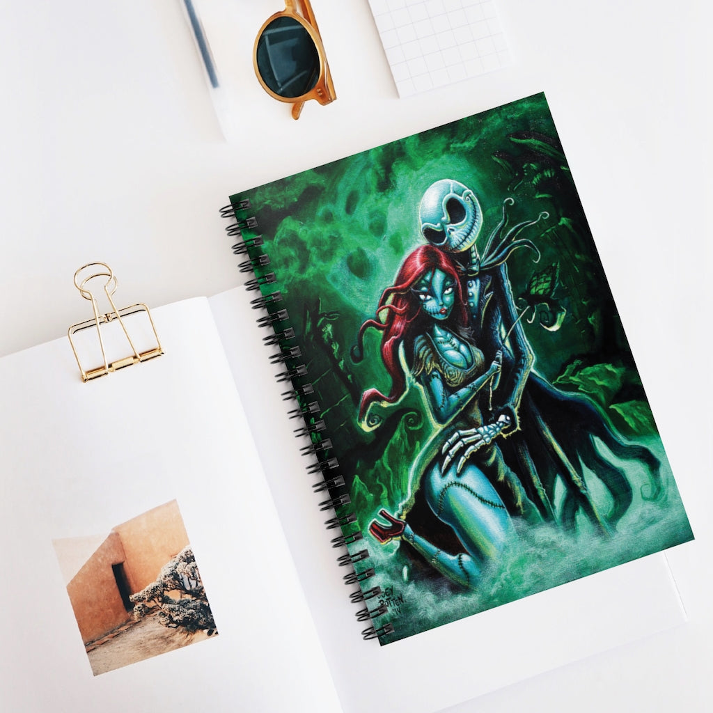 Motivational Paper Holidays Events The Nightmare Before Christmas Jack Killington and Sally Family Friend Awesome Gifts Birthday Decor Home Spiral Notebook - Ruled Line