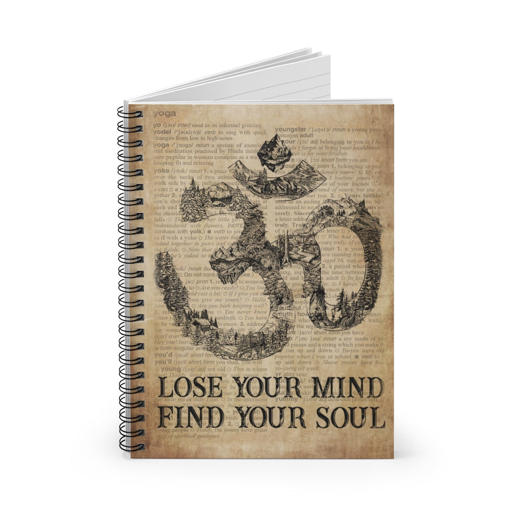 Spiral Notebook - Ruled Line Dictionary Lose My Mind Yoga Keepsake Spiral Notebook Gift On Birthday Smart Notebook