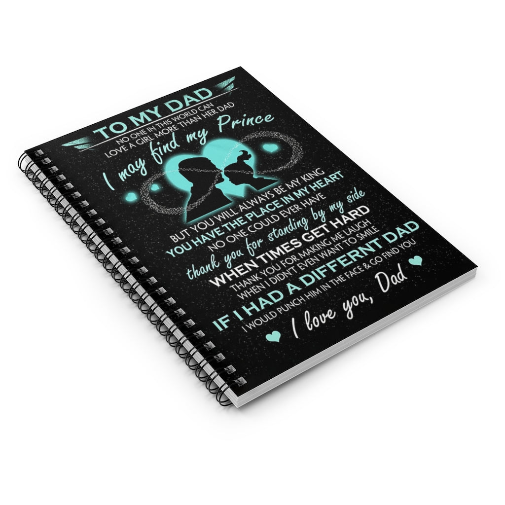 Spiral Notebook TO MY DAD MY PRINCE COZY PREMIUM FLEECE SHERPA WOVEN BLANKET-gigapixel
