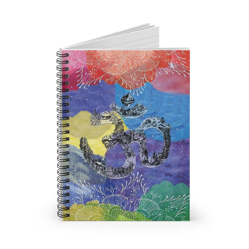 Spiral Notebook Om Yoga Watercolor Mum Gift Perfect for Office Home School Business Writing & Note Taking