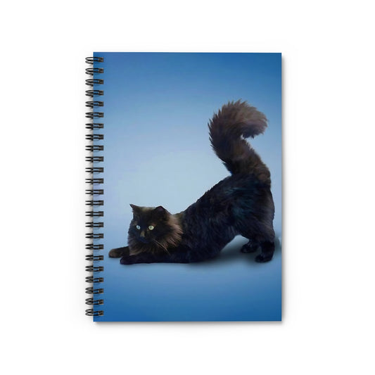 Spiral Notebook Yoga Pose Maine Coon School Smart Spiral Subject College Ruled Notebook Friendly Notebook Awesome Happy Birthday Gift