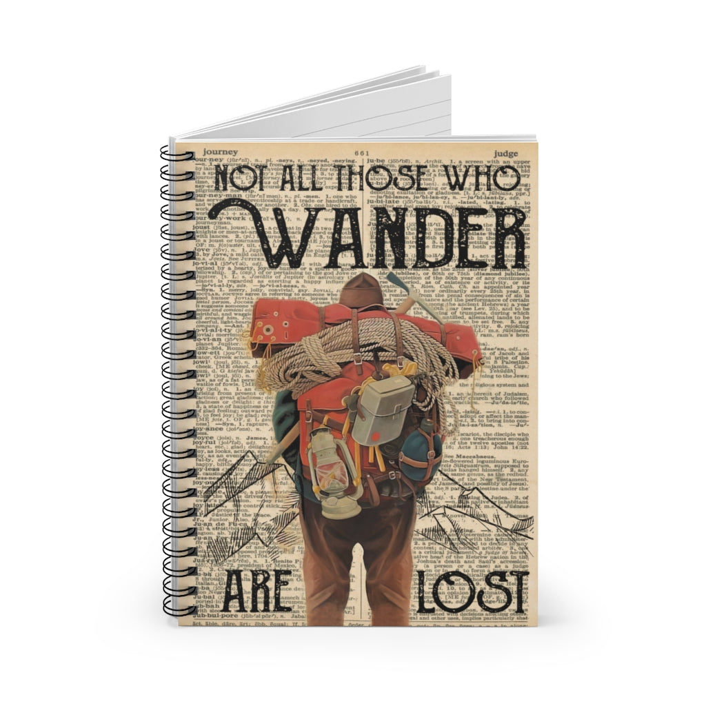 Classic Ruled Notebook Mountaineering Not All Those Who Wander Are Lost Spiral Notebook School Smart Spiral Subject College Ruled Notebook Mum Gift Stationery Gift Sets For Child Job Journal