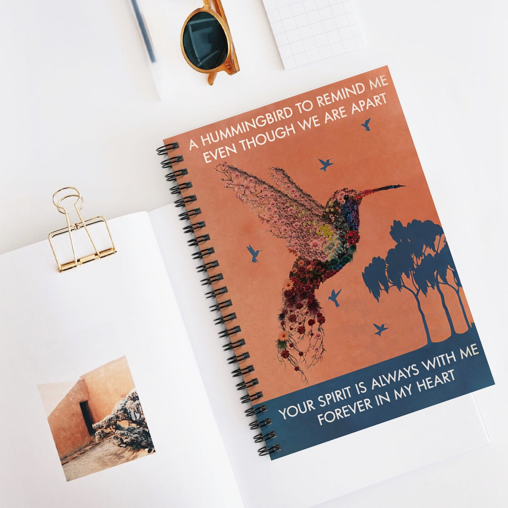 Spiral Notebook - Ruled Line A Hummingbird To Remind Subject Notebooks Baby Journal  Keepsake Spiral Notebook Gift On Birthday Smart Notebook