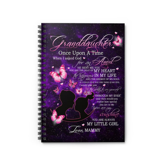 Spiral Notebook Personalized to My Granddaughter Love from Grandma Gifts for Granddaughter Gift Ideas for Loved Ones Ruled Line
