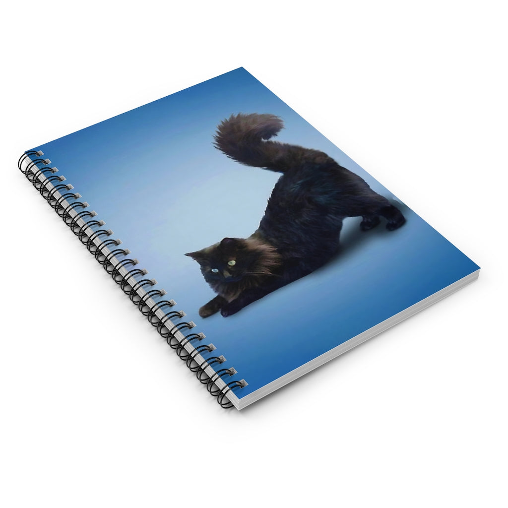 Spiral Notebook Yoga Pose Maine Coon School Smart Spiral Subject College Ruled Notebook Friendly Notebook Awesome Happy Birthday Gift