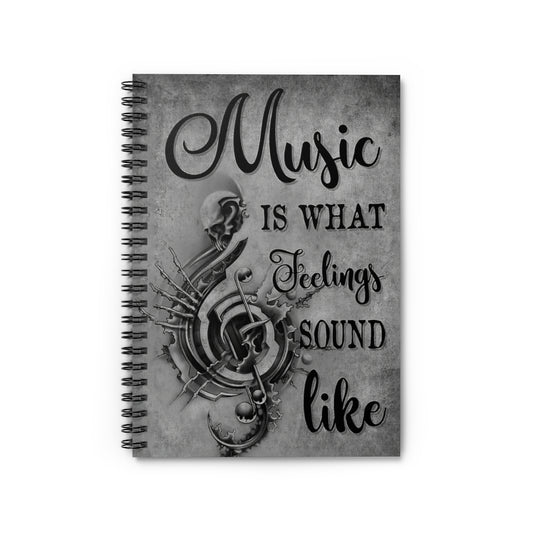 Spiral Notebook MUSIC IS WHAT FEELING SKULL-gigapixel