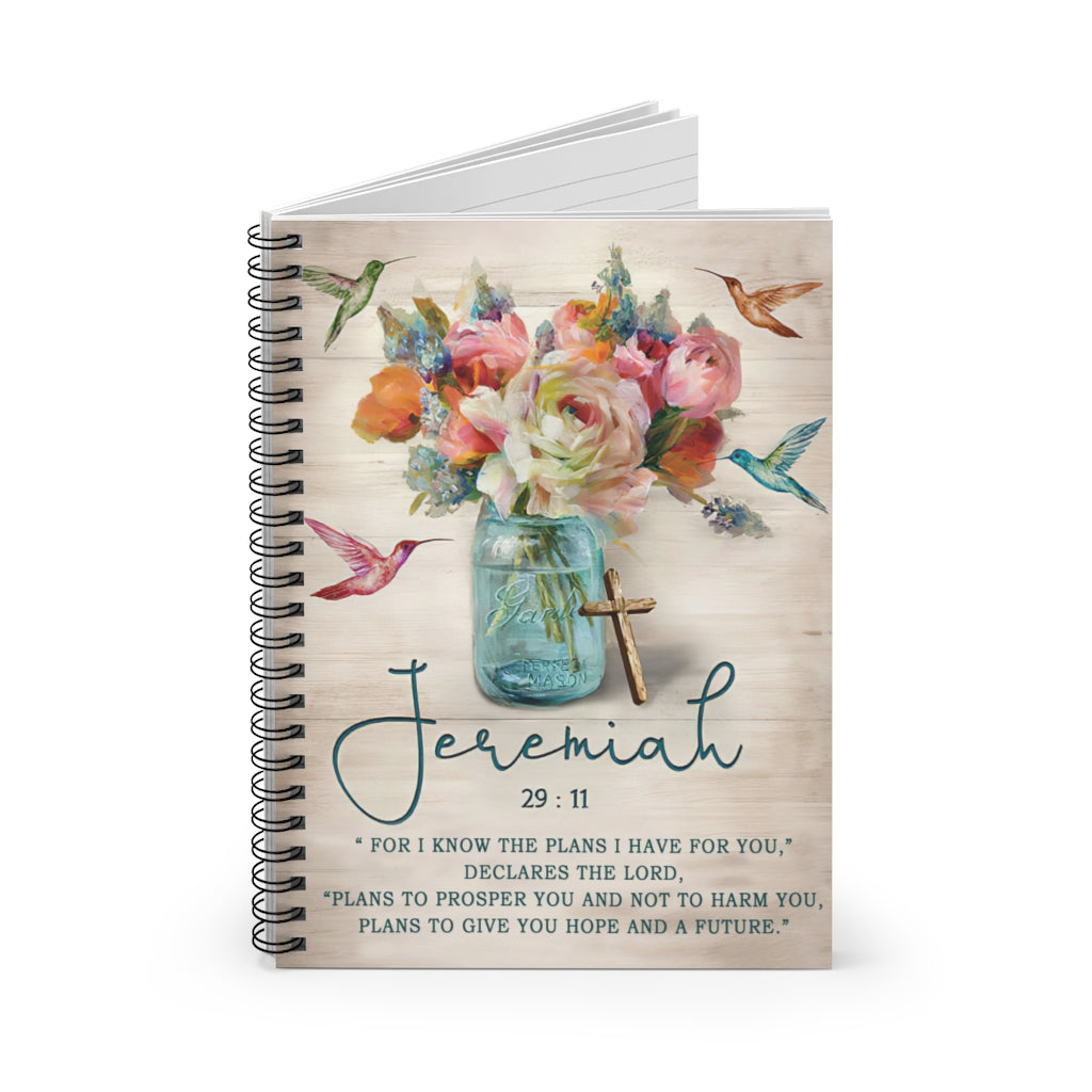 Subject Notebooks Jeremiah 29 11 Hummingbird Ver2 Spiral Notebook Home School Supplies For College Students Stationery Gift Wildlife Animal - Gift - Business - Office - Party - School Supplies