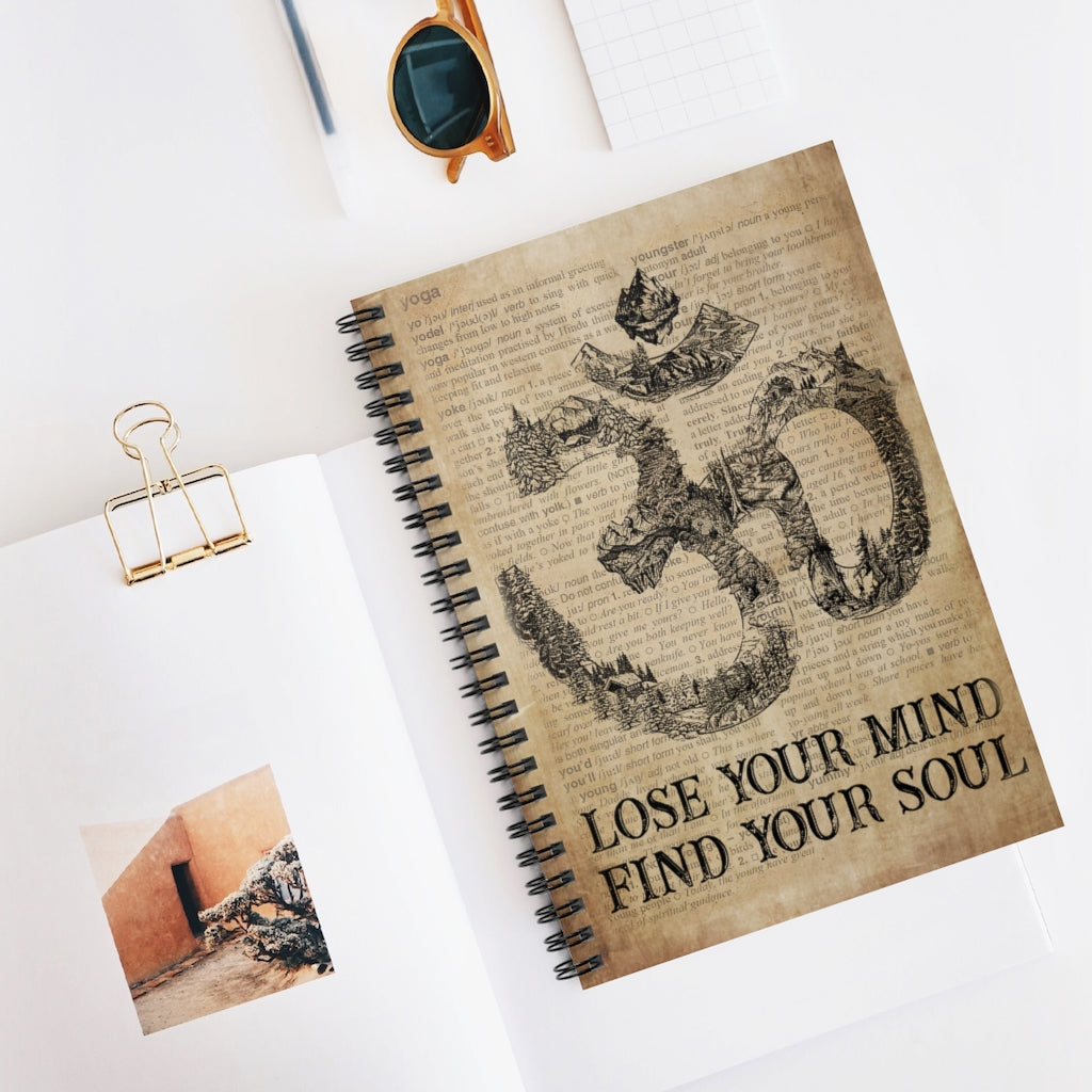 Spiral Notebook - Ruled Line Dictionary Lose My Mind Yoga Keepsake Spiral Notebook Gift On Birthday Smart Notebook