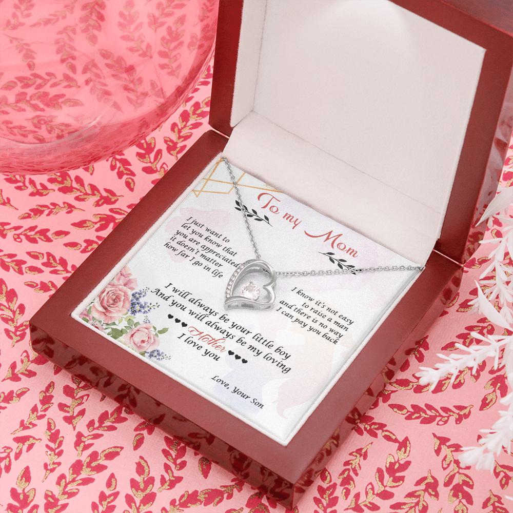 Leslie Vivar Forever Love Necklace 14K Luxury Box