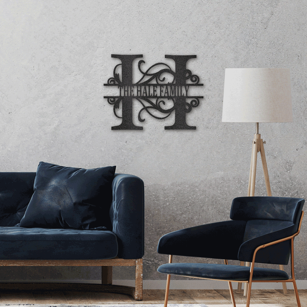Split Letter Monogram