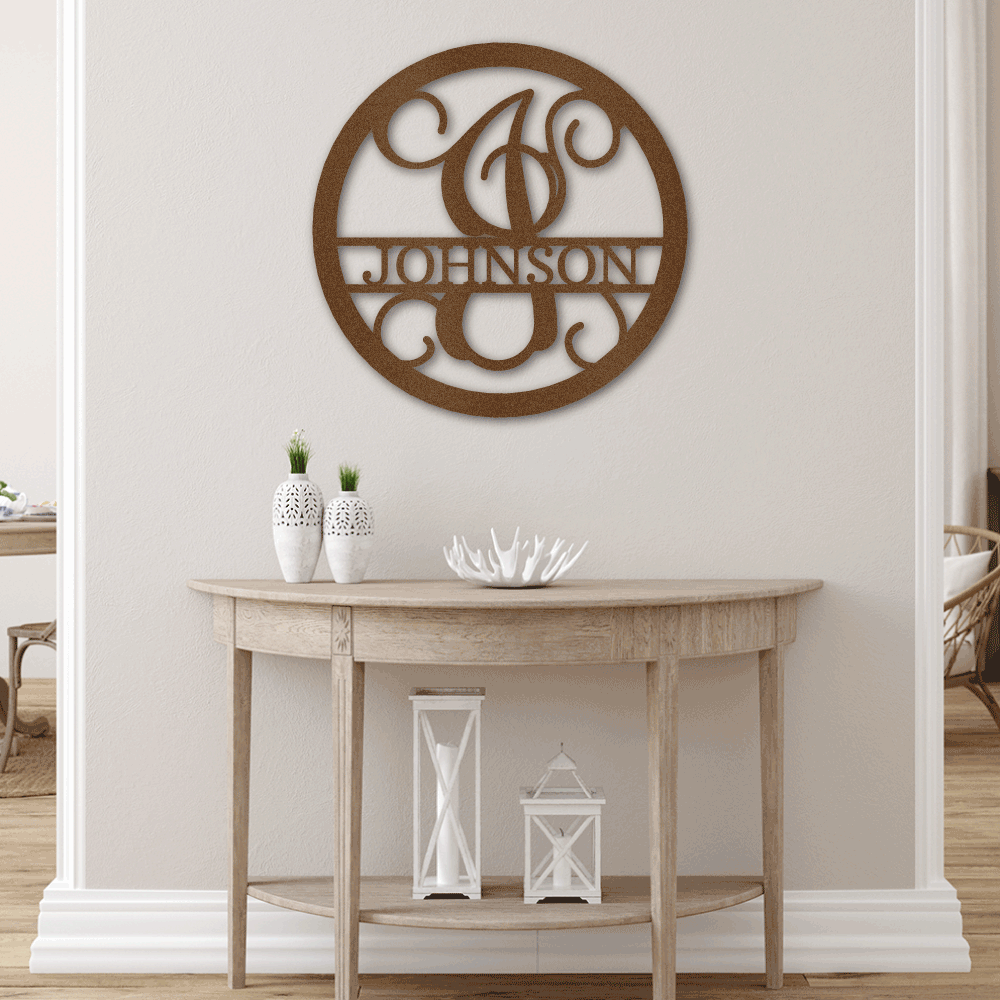 Circle Vine Monogram