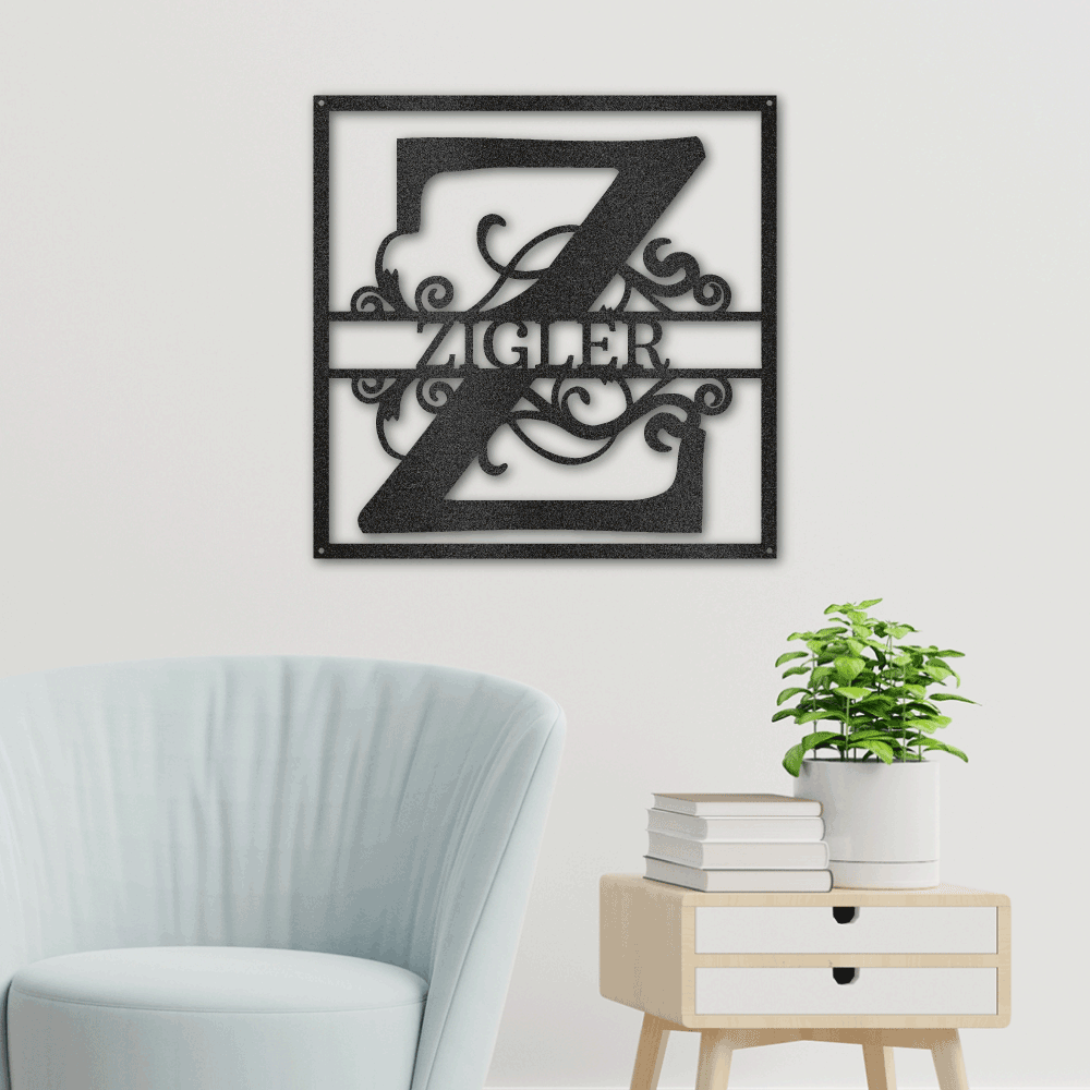 Split Square Monogram