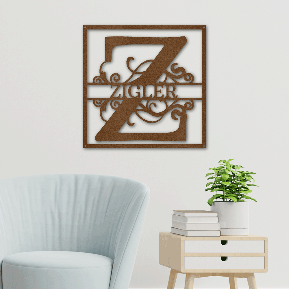 Split Square Monogram
