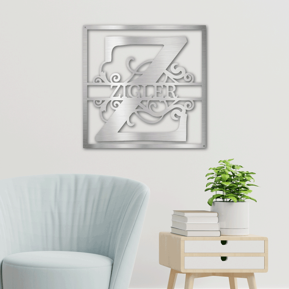 Split Square Monogram