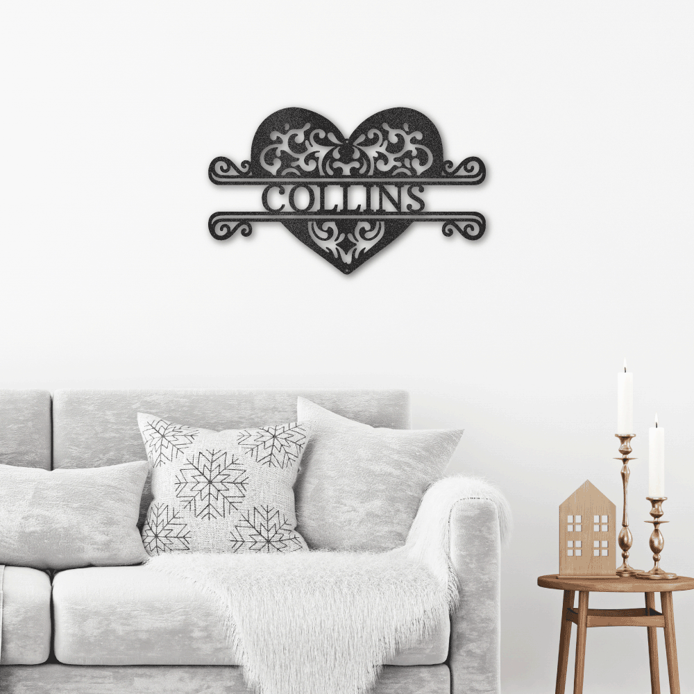 Fancy Heart Monogram
