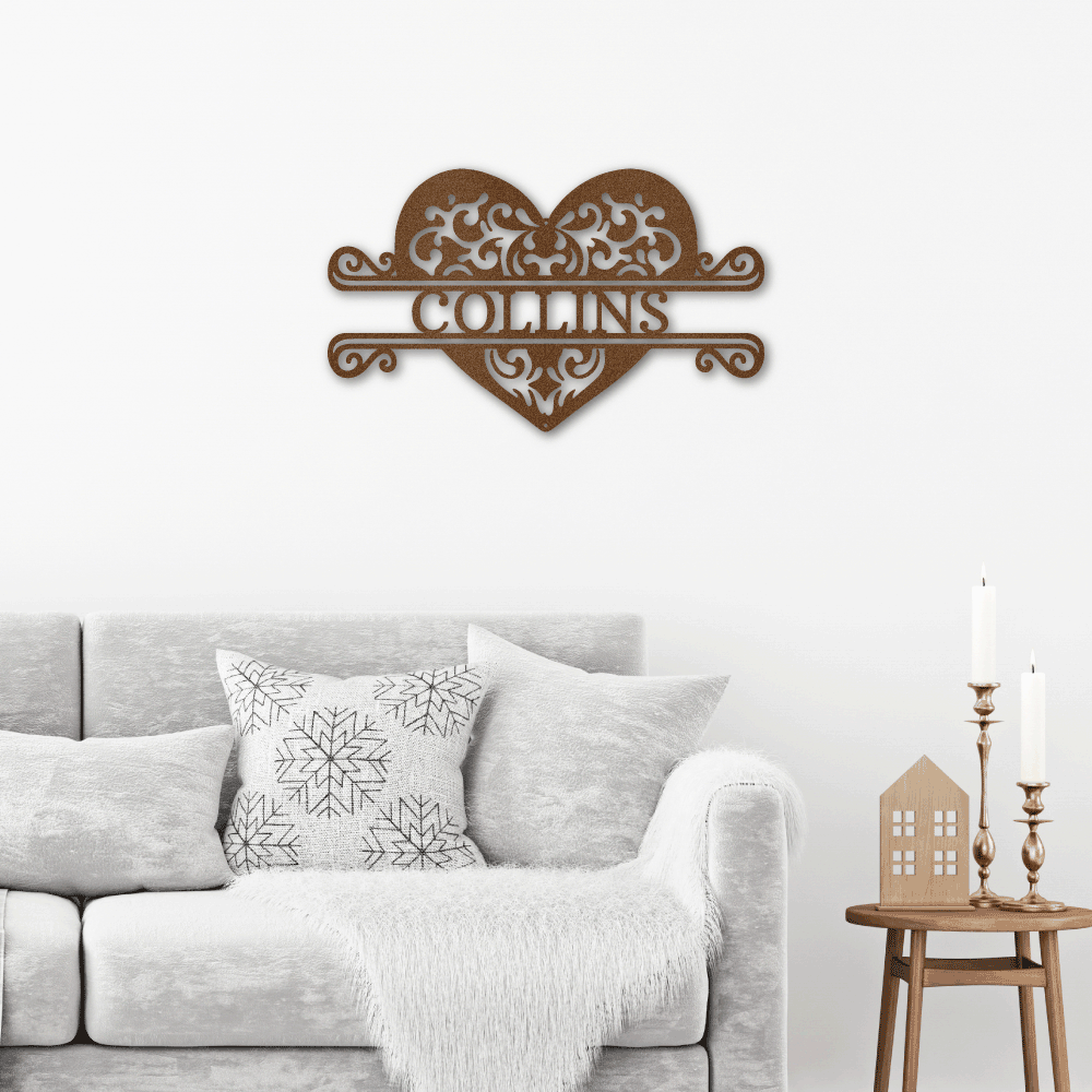 Fancy Heart Monogram