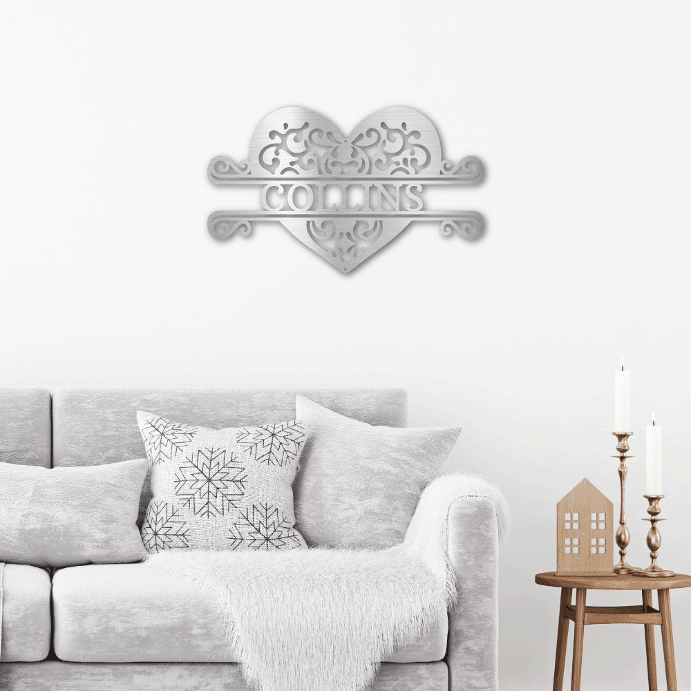 Fancy Heart Monogram