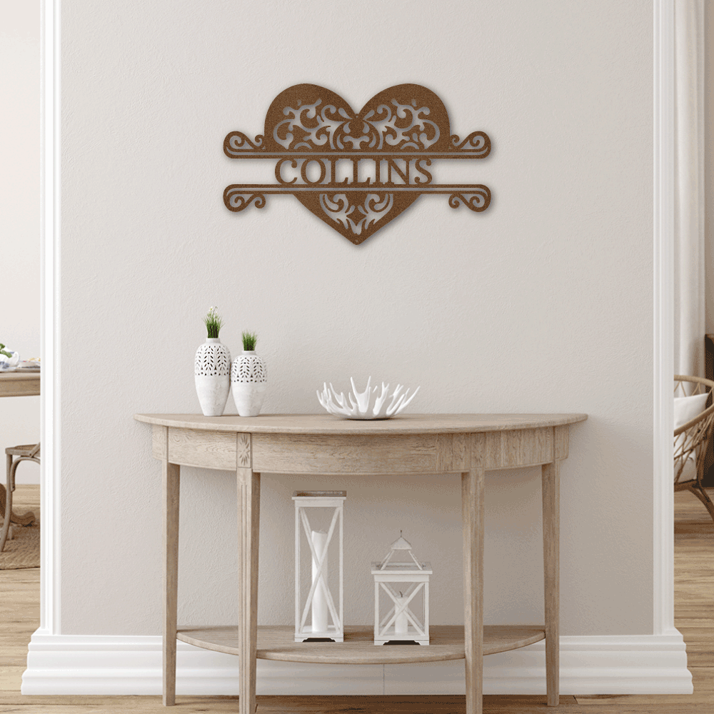 Fancy Heart Monogram