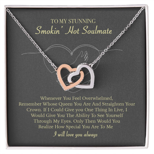 To My Smokin Hot Soulmate Necklace ver 05, Mahogany Style Luxury Box