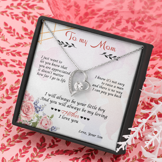 Leslie Vivar Forever Love Necklace 14K Luxury Box
