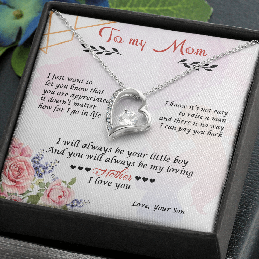 Leslie Vivar Forever Love Necklace 14K Luxury Box
