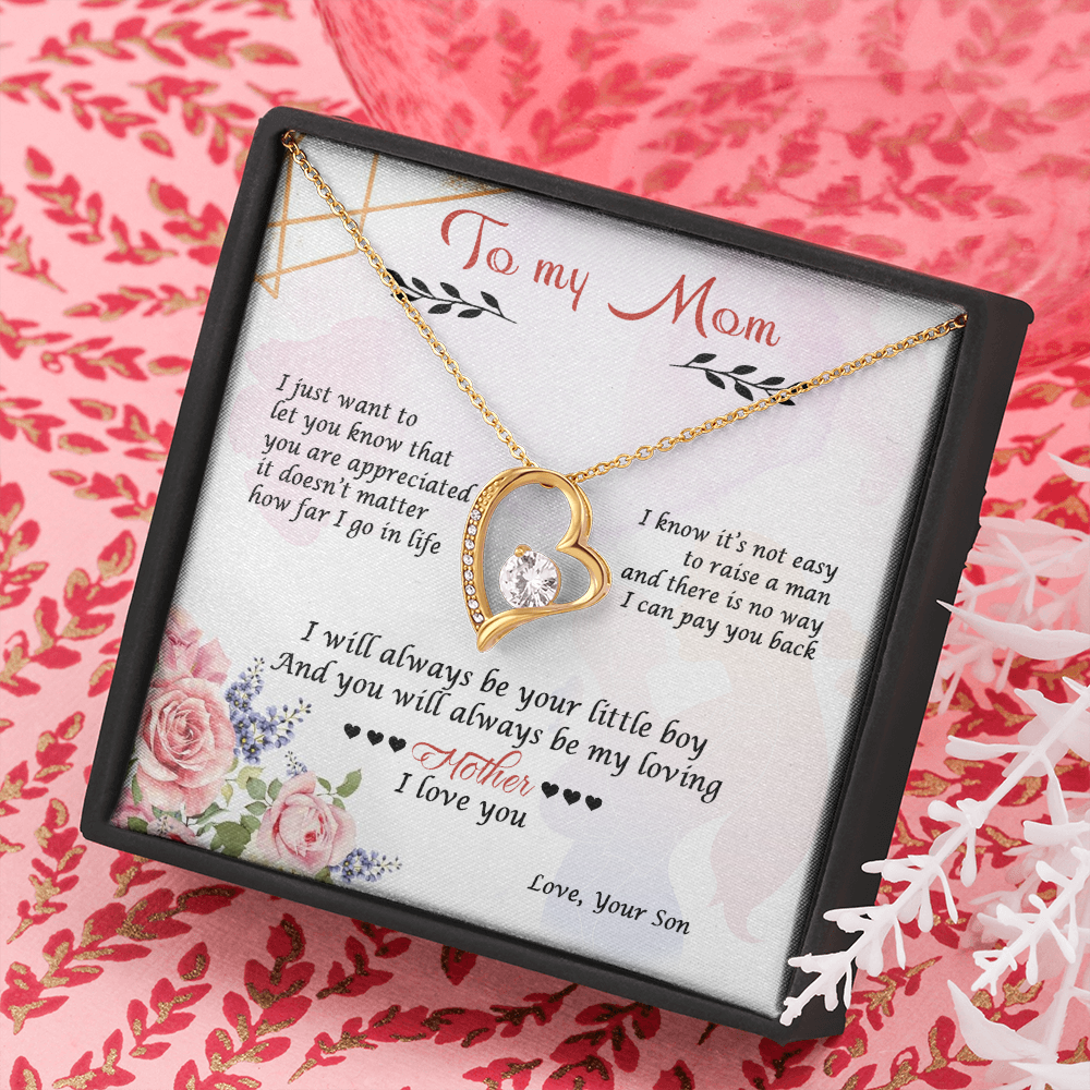 Leslie Vivar Forever Love Necklace 14K Luxury Box