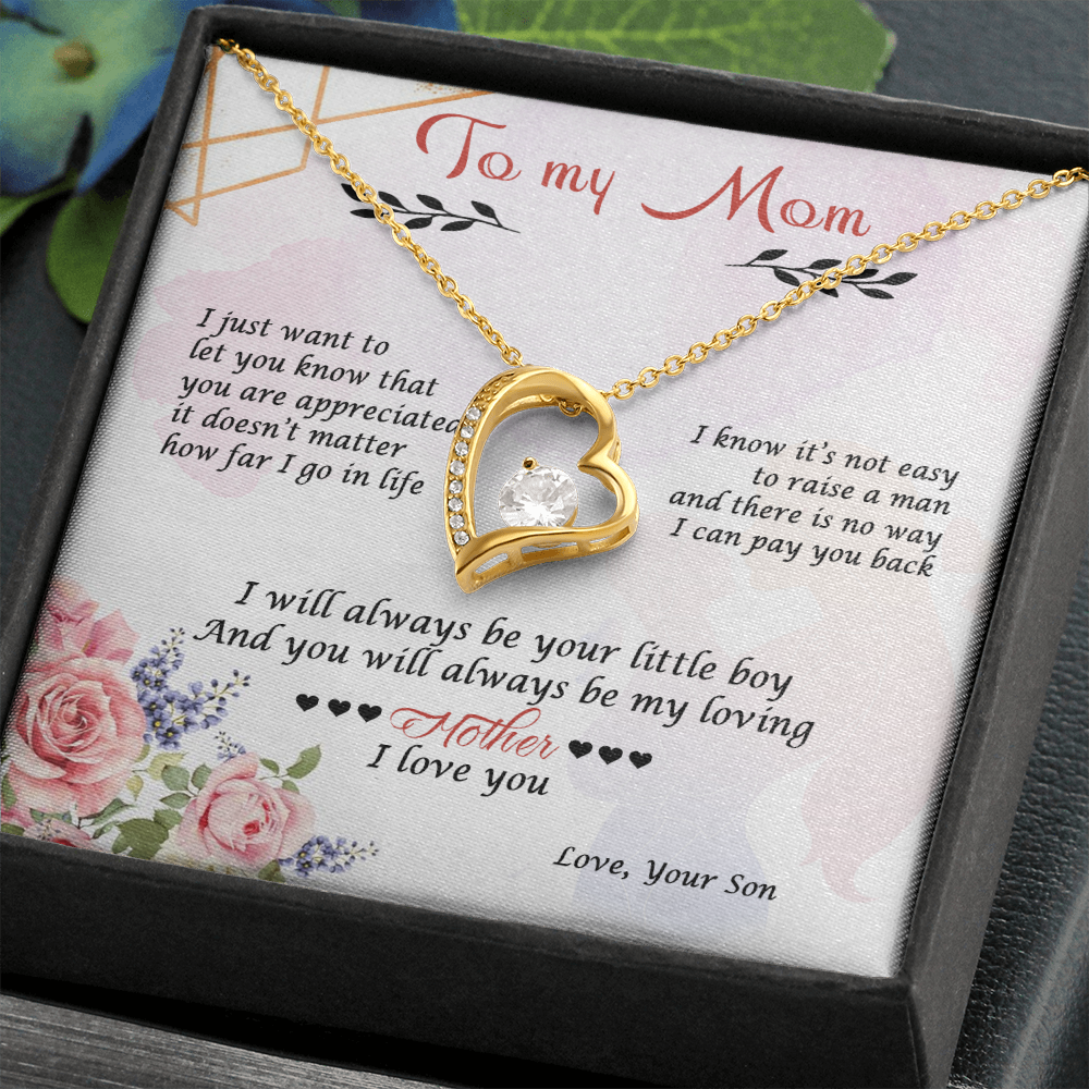Leslie Vivar Forever Love Necklace 14K Luxury Box