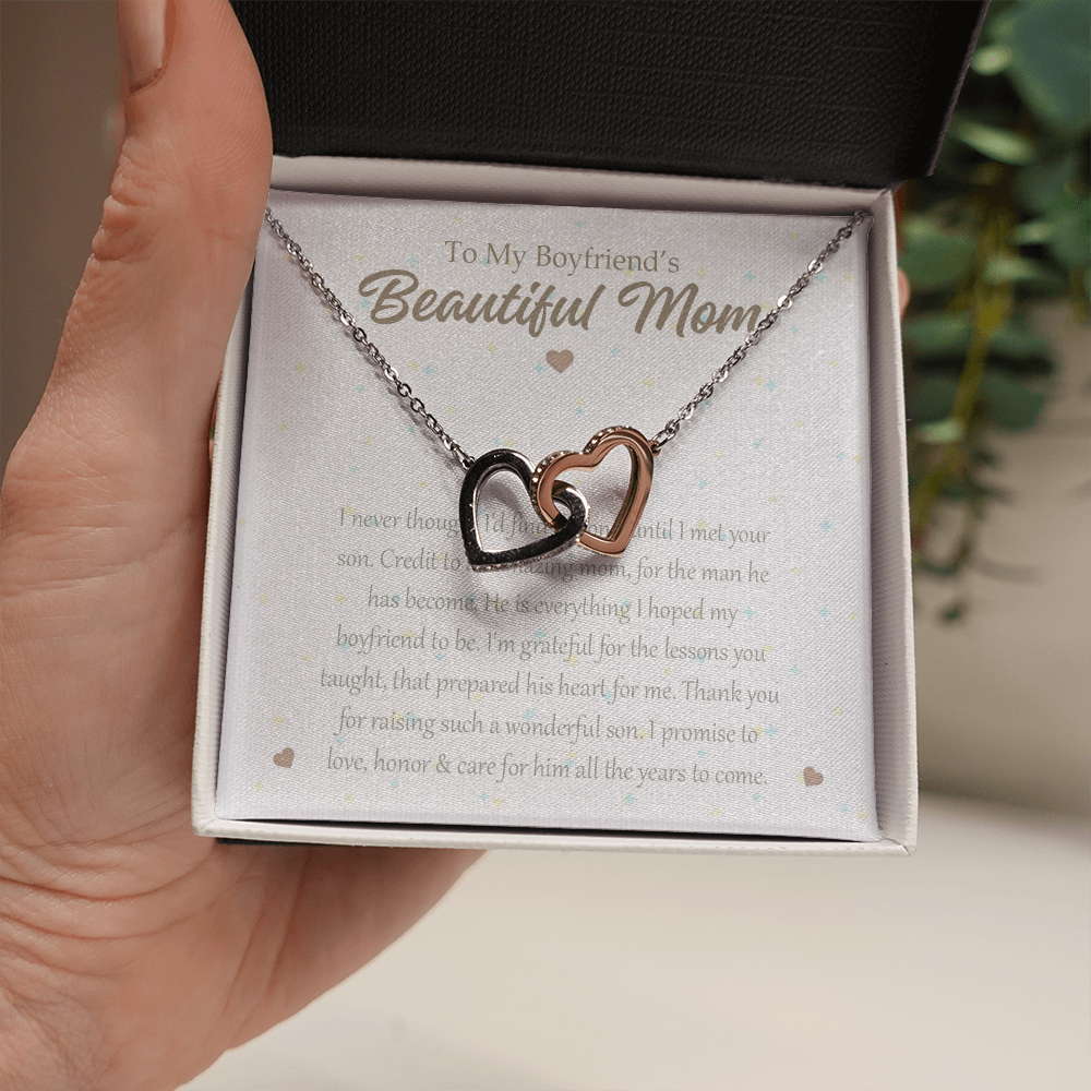 2 Mom daughter 2 trai tim necklace