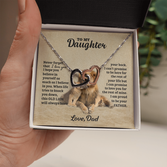 LIONNECKLACE Interlocking Hearts