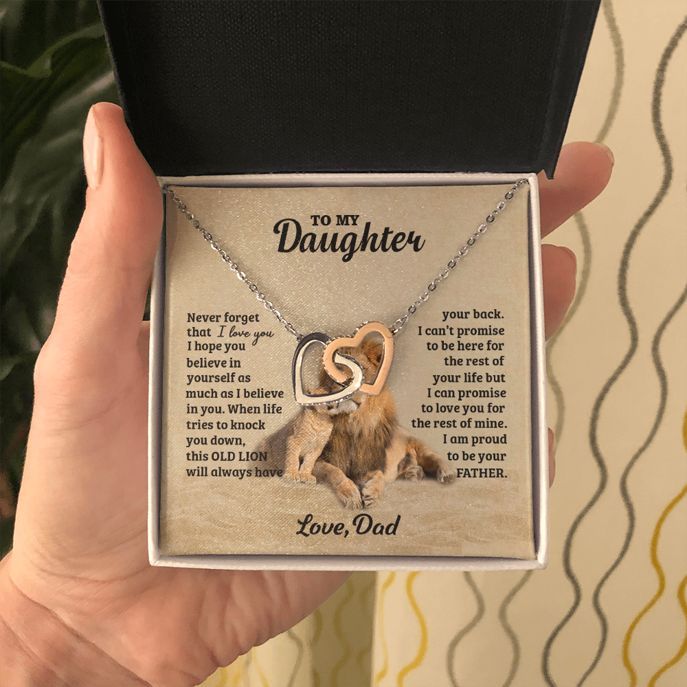LIONNECKLACE Interlocking Hearts