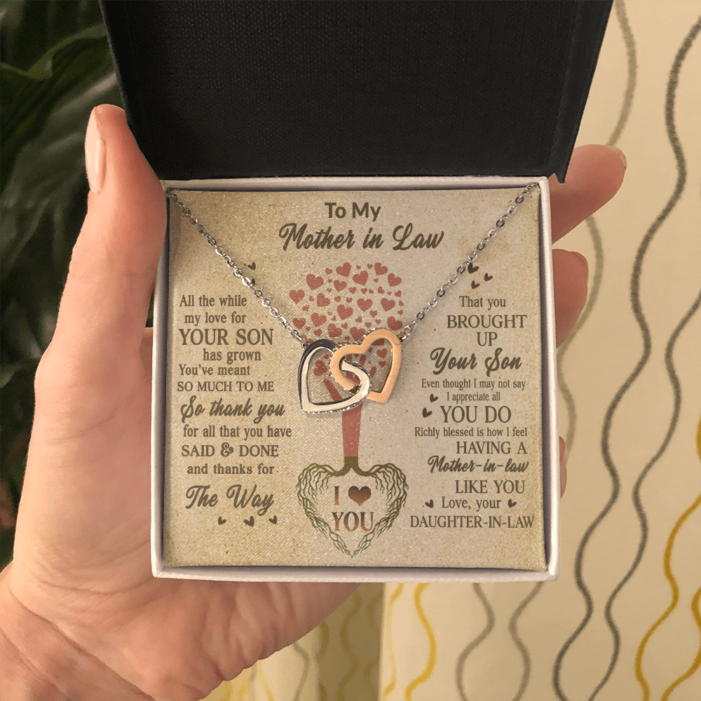 15 Mom daughter 2 trai tim necklace