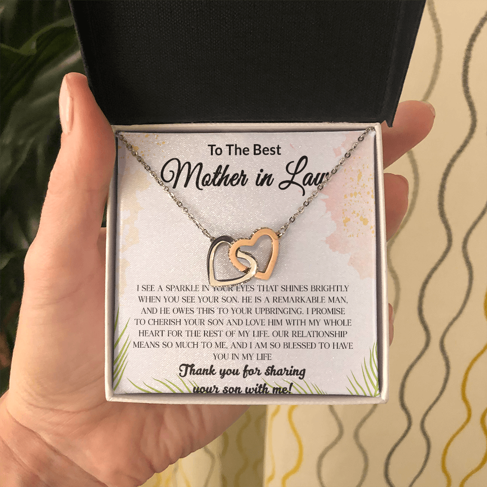 14 Mom daughter 2 trai tim necklace