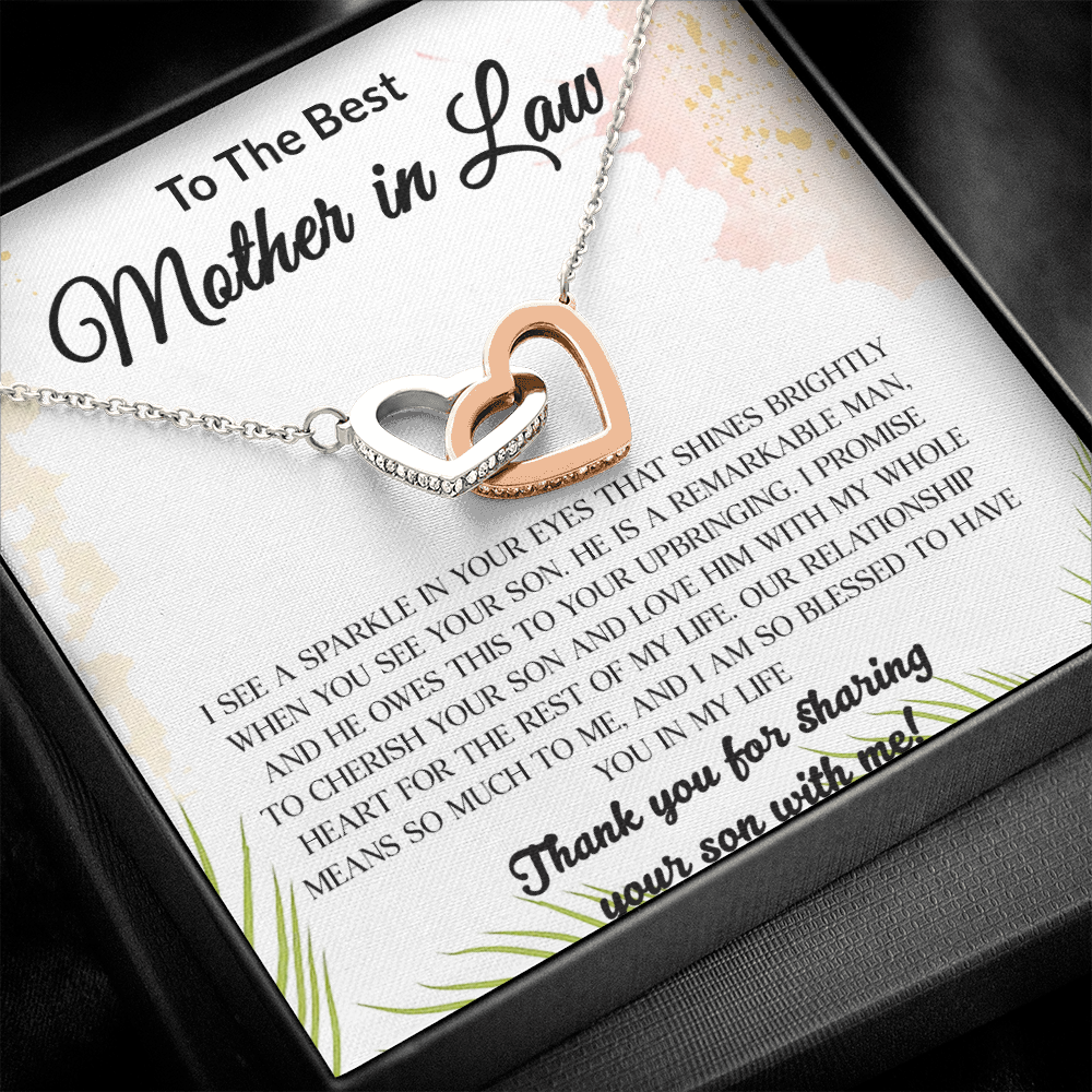 14 Mom daughter 2 trai tim necklace