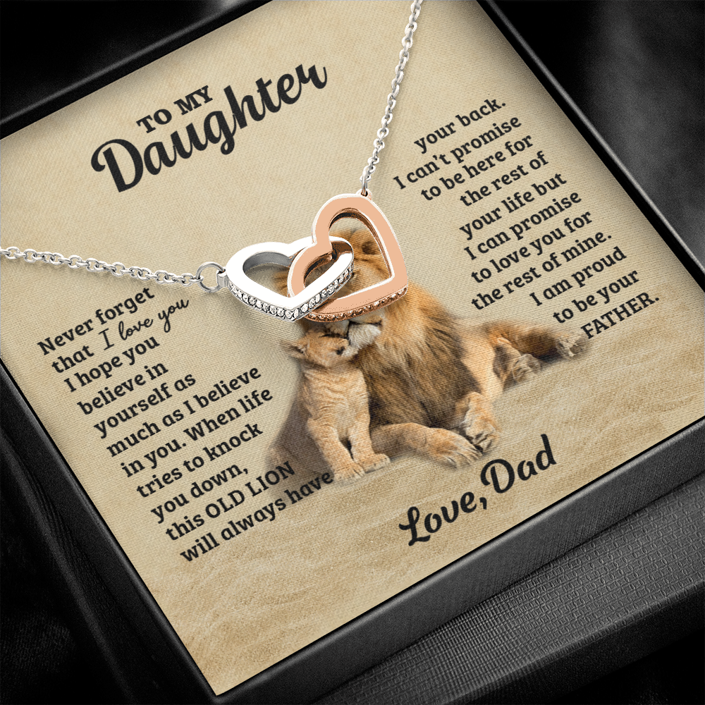 LIONNECKLACE Interlocking Hearts