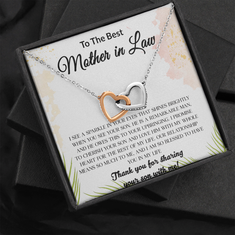 14 Mom daughter 2 trai tim necklace