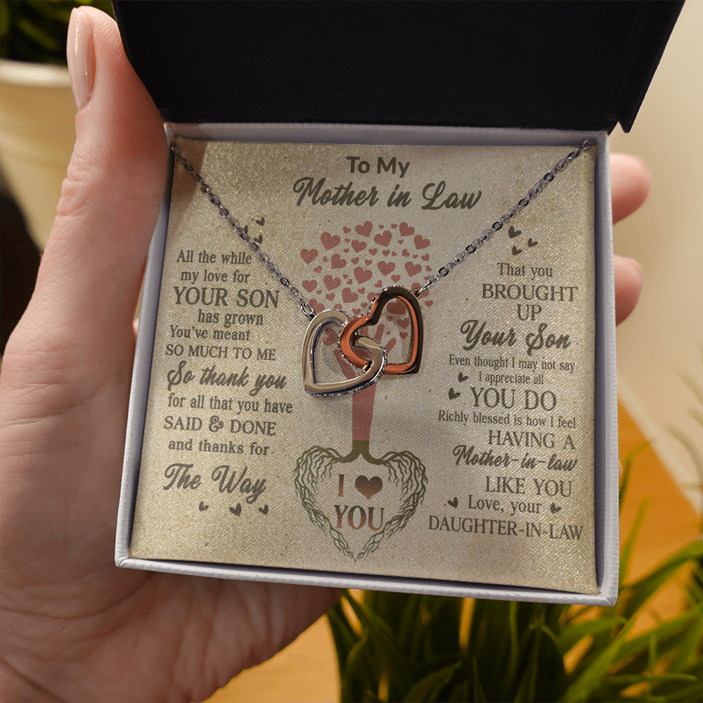 15 Mom daughter 2 trai tim necklace