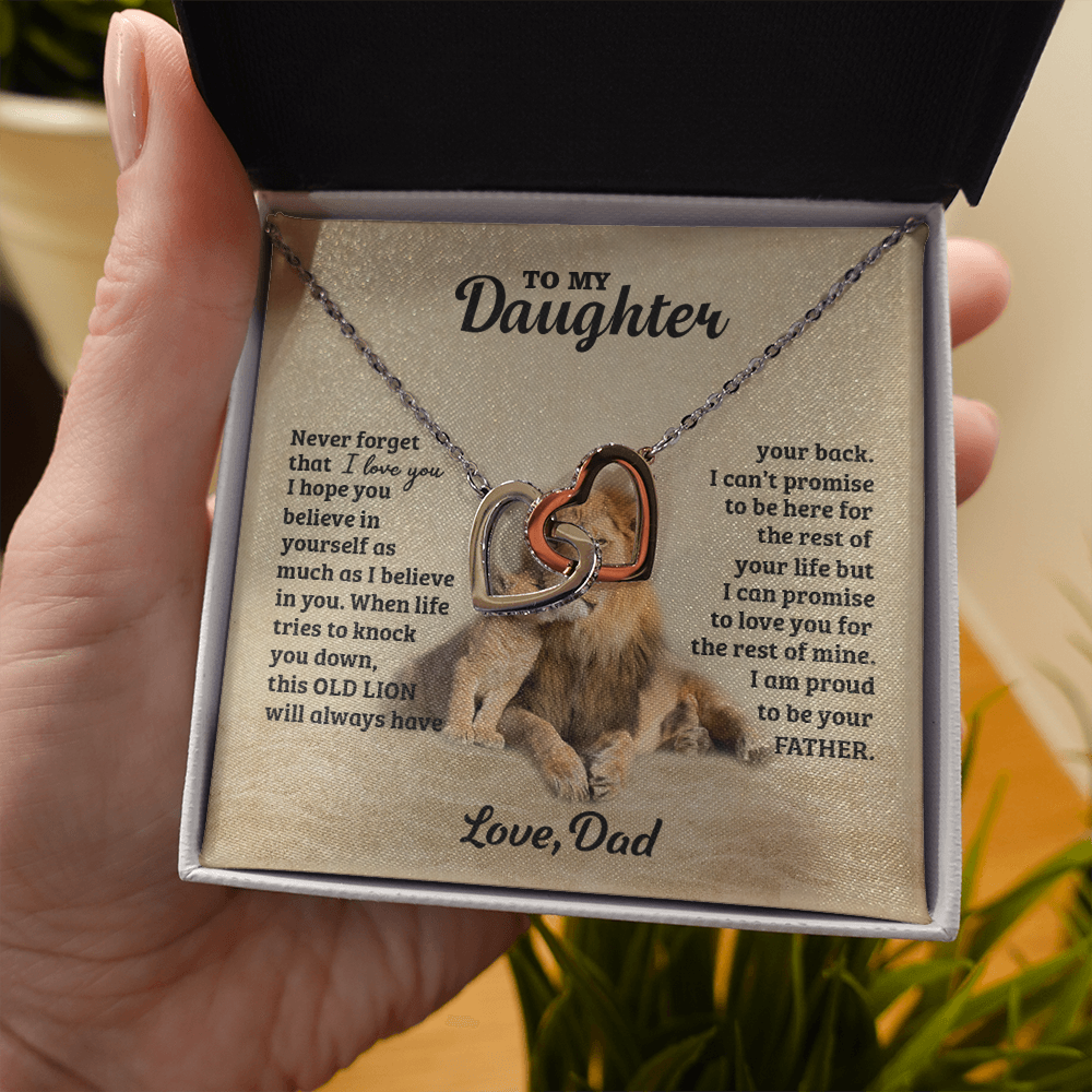 LIONNECKLACE Interlocking Hearts