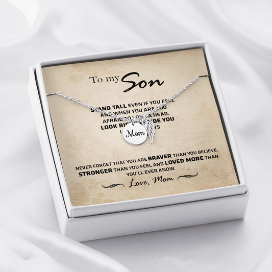 To My Son - Mom - Ship Lại cái mẫu thanhsonneck-05 - chỉ ship message card