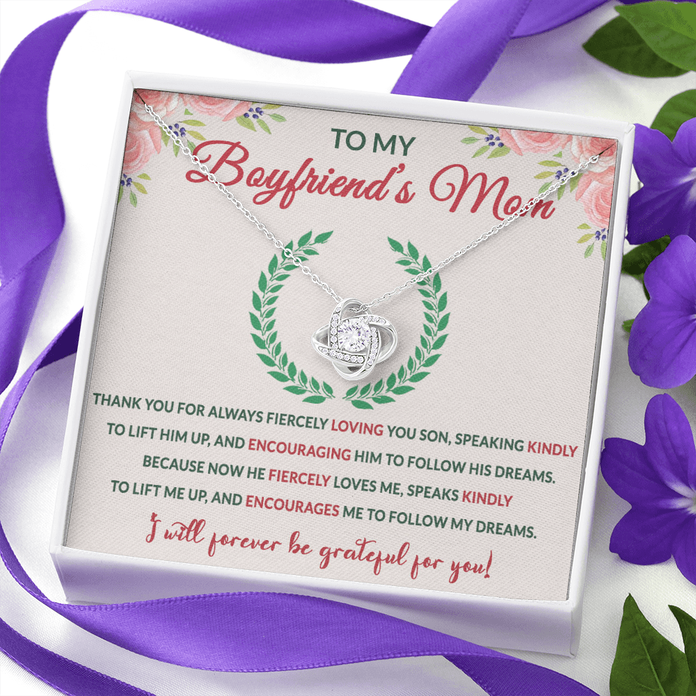 Mother In Law Love Knot Necklaces With Box Card 001
