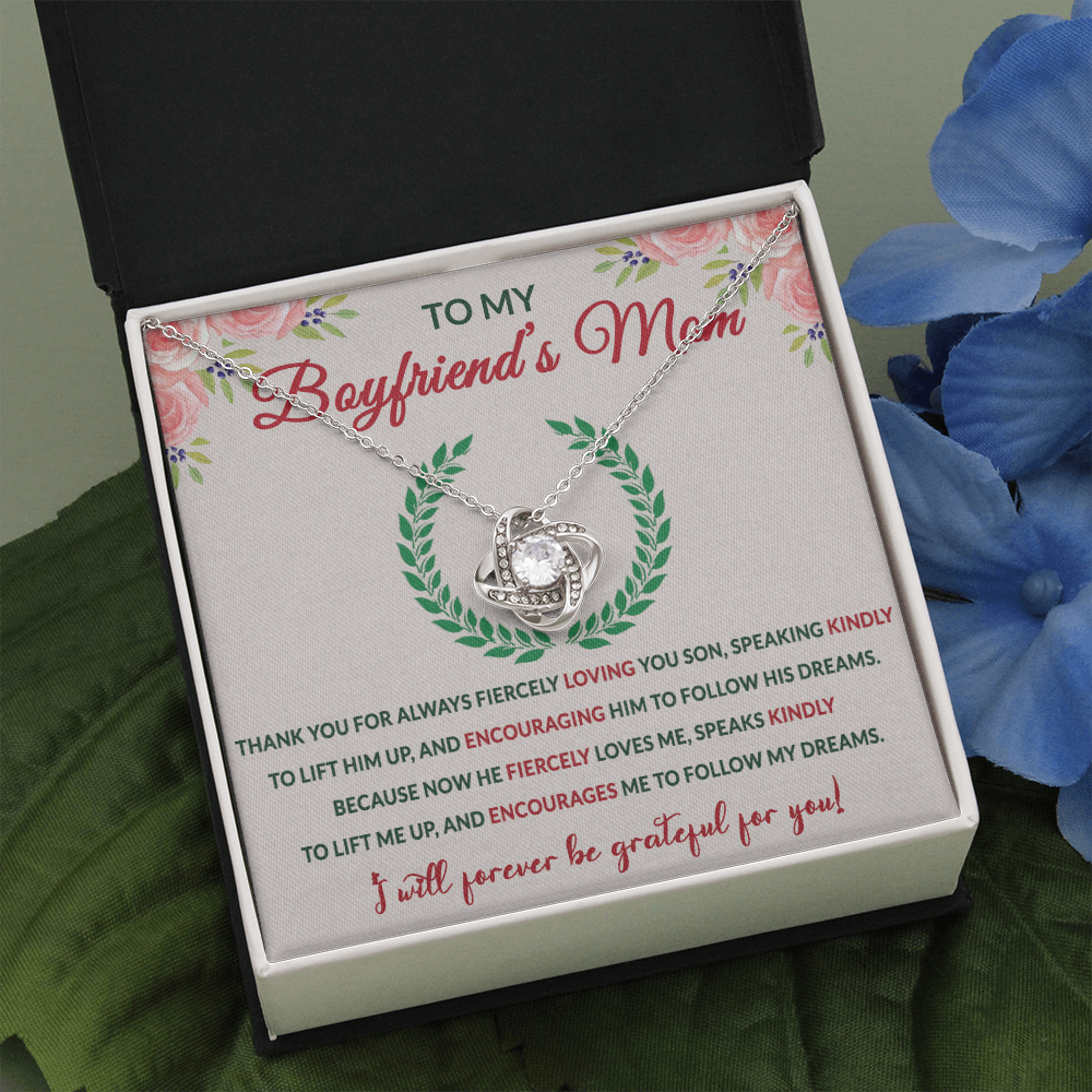 Mother In Law Love Knot Necklaces With Box Card 001