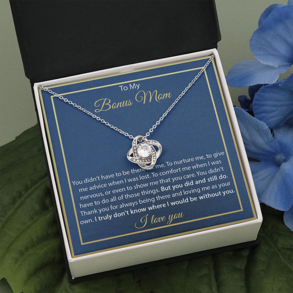 2 Love Knot Necklaces With Box Card 001