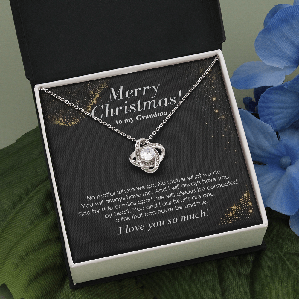 grandma-02 Love Knot Necklaces With Box Card 001