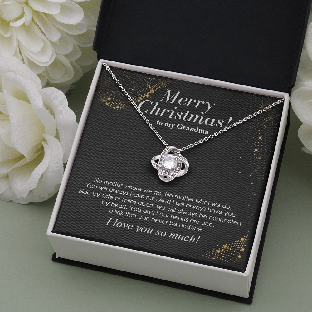 grandma-02 Love Knot Necklaces With Box Card 001