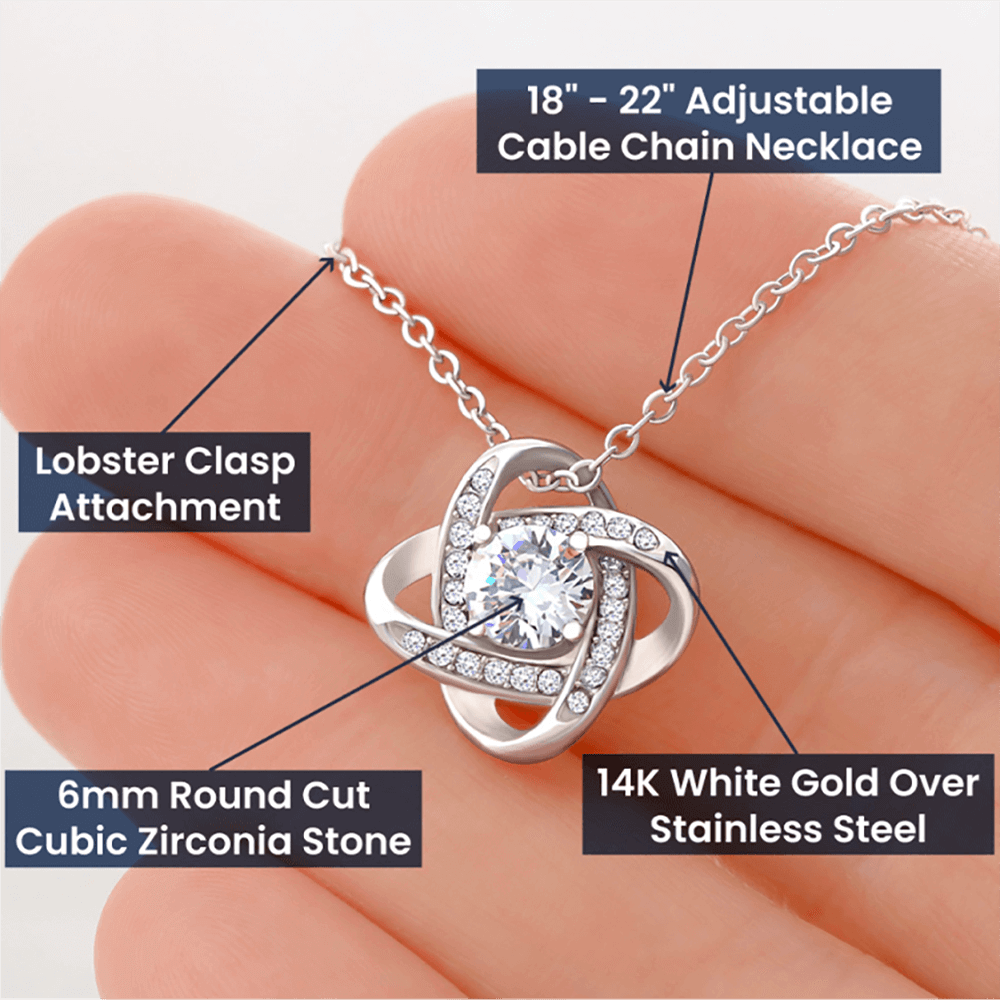 Mother In Law Love Knot Necklaces With Box Card 001