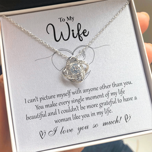 To My Wife 5 Love Knot Necklaces With Box Card 001