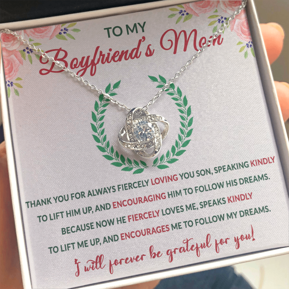 Mother In Law Love Knot Necklaces With Box Card 001