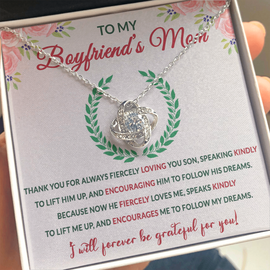 Mother In Law Love Knot Necklaces With Box Card 001
