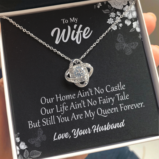 To My wife 1 Love Knot Necklaces With Box Card 001